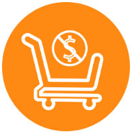 flexibility shopping cart icon